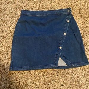 Free People denim skirt